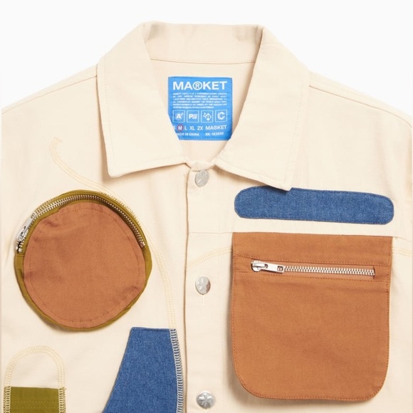 Market Rework Mens Workstation Overshirt Size L *Sold at Revolve* - Picture 5 of 8